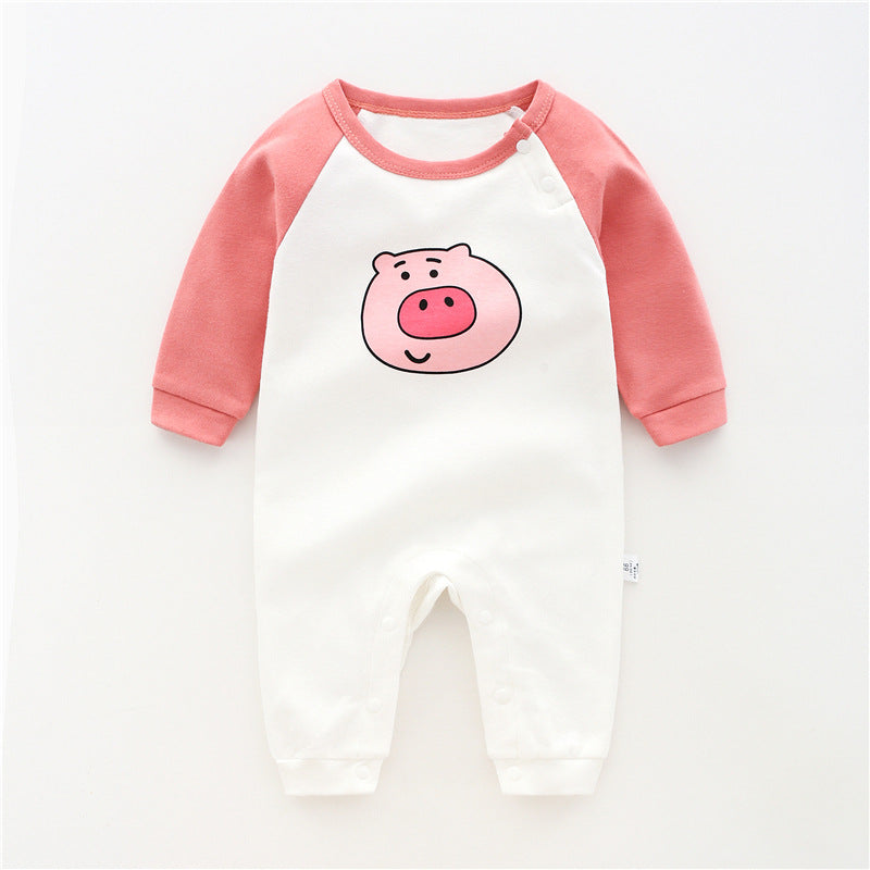 Cartoon Print Baby Romper