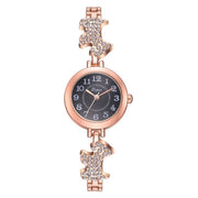 Round Alloy Bracelet Watch
