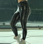 High Waist Armor Weave Print Leggings