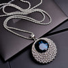 Sapphire Long Sweater Necklace