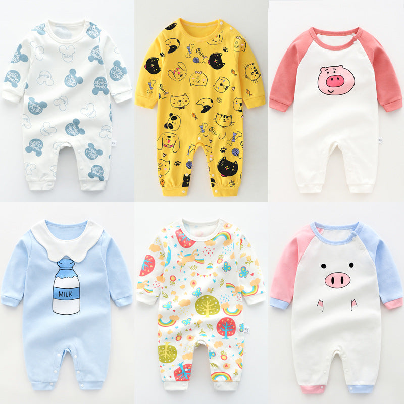 Cartoon Print Baby Romper