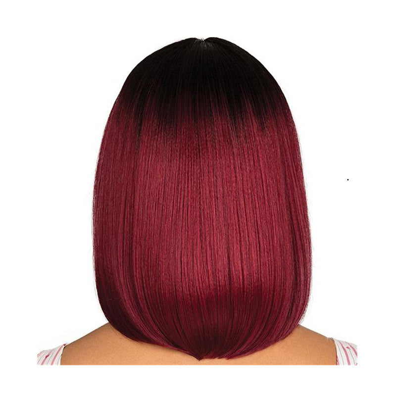 gradient wine mid-point wig