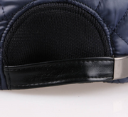 Shiny leather baseball cap