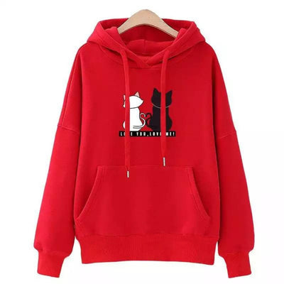 Cute Cat Fleece Hoodie