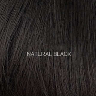 Oblique bangs short straight hair