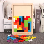 Wooden Tetris Puzzle Toy