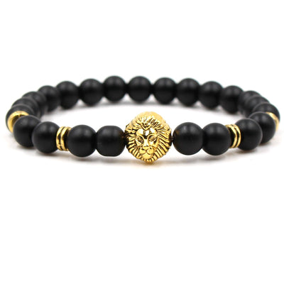 Golden lion matte bracelet