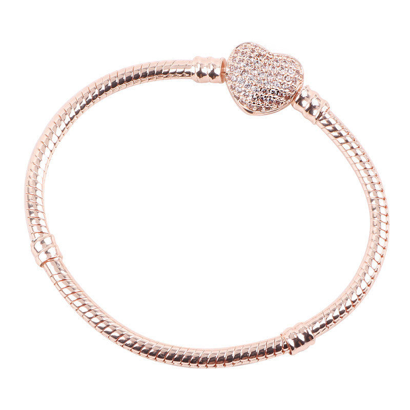 zircon snake bone bracelet