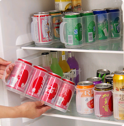 refrigerator grid can storage basket