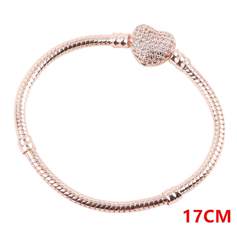 zircon snake bone bracelet