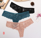 embroidery Lace Thong