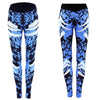 Dark Blue Printed Leggings