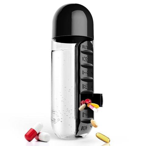 Pill Box Water Bottle