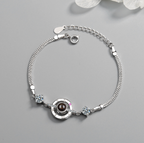 crystal net bracelet