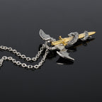 Pterosaur Golden Sword  Necklace