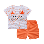 Cartoon Unisex Kid's Clothing Sets