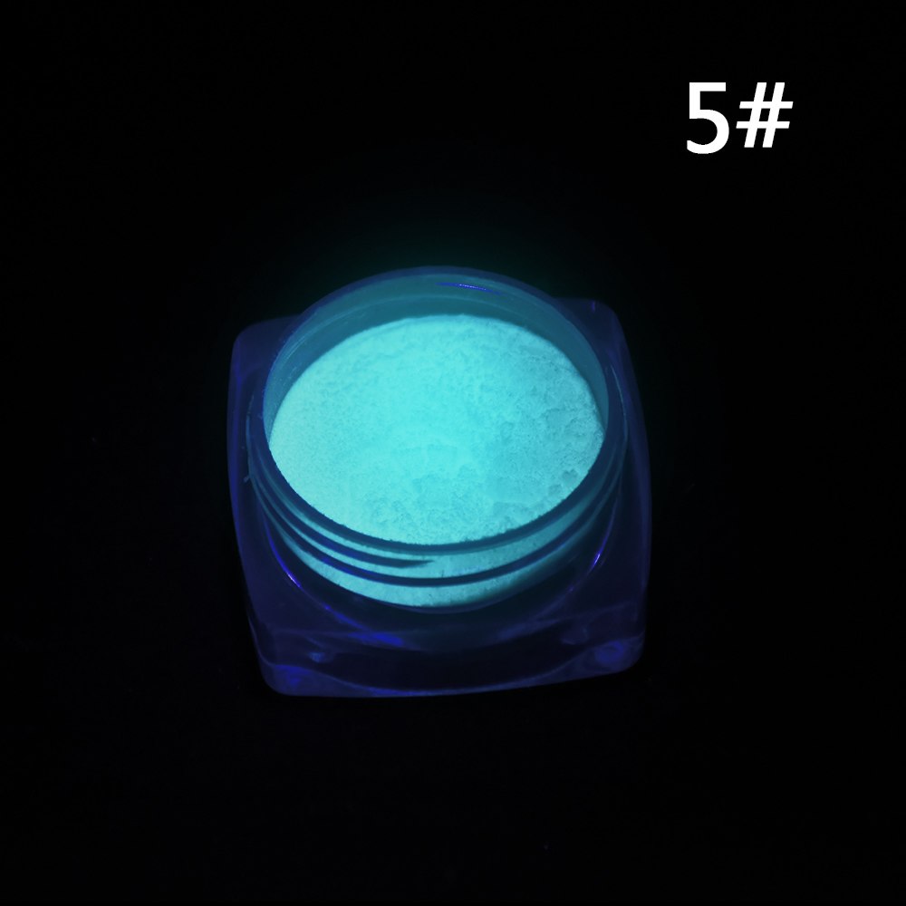 Neon Luminous Nail Powder