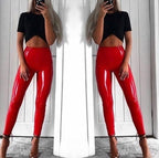 Mirror High Gloss Leather Pants
