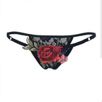 big flower embroidery panties