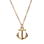 Anchor-Shaped Cross Alloy  Necklace