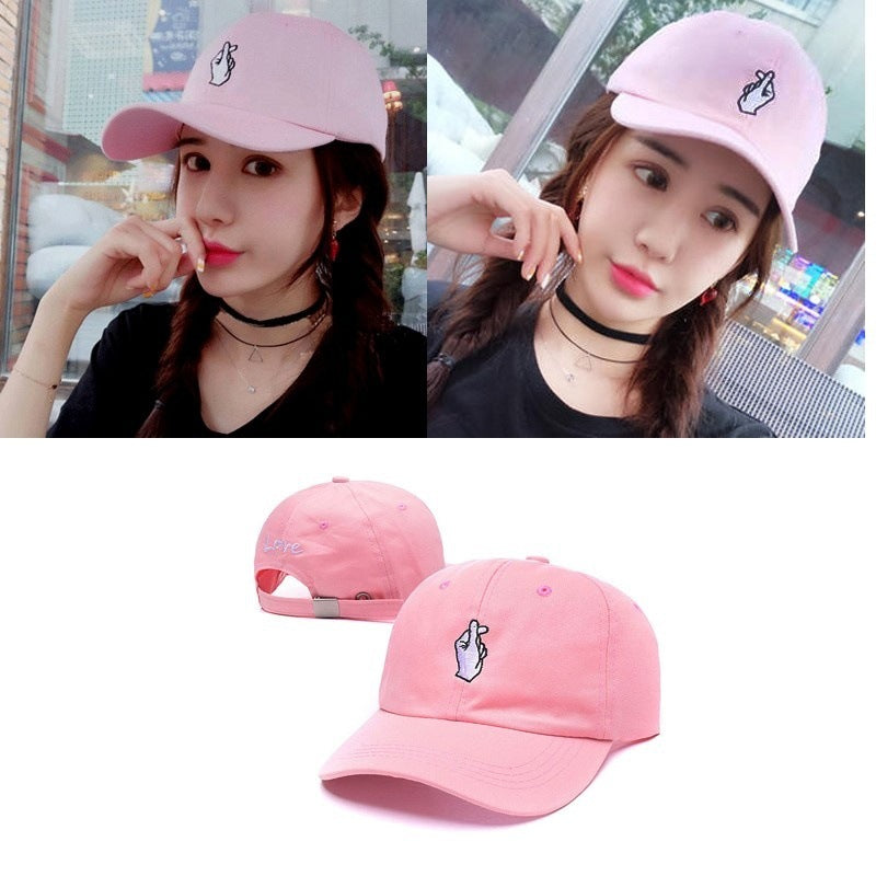 Love finger gesture baseball cap