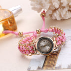 Adjustable Rope Chain Wrist Watch