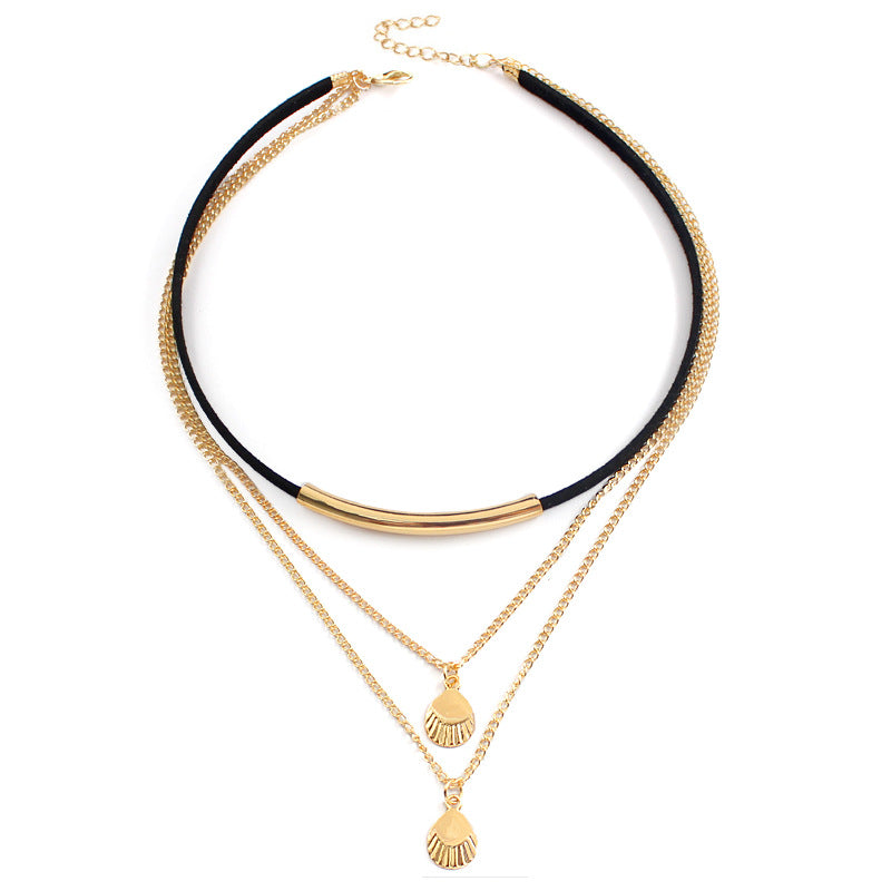 Multi-layer Shell Pendant Necklace