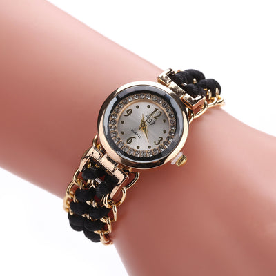 Adjustable Rope Chain Wrist Watch