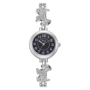 Round Alloy Bracelet Watch