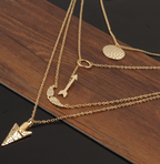 Multilayered  Arrow Necklace