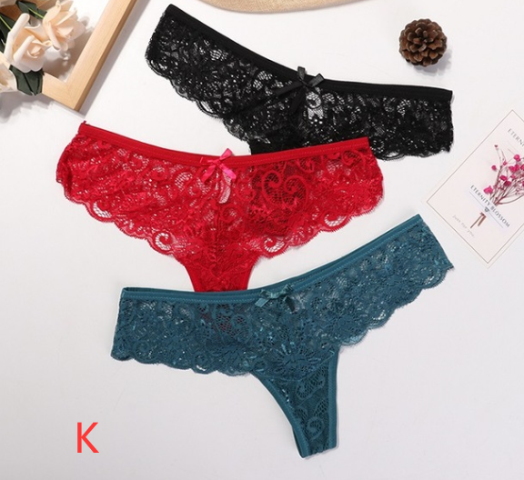 embroidery Lace Thong