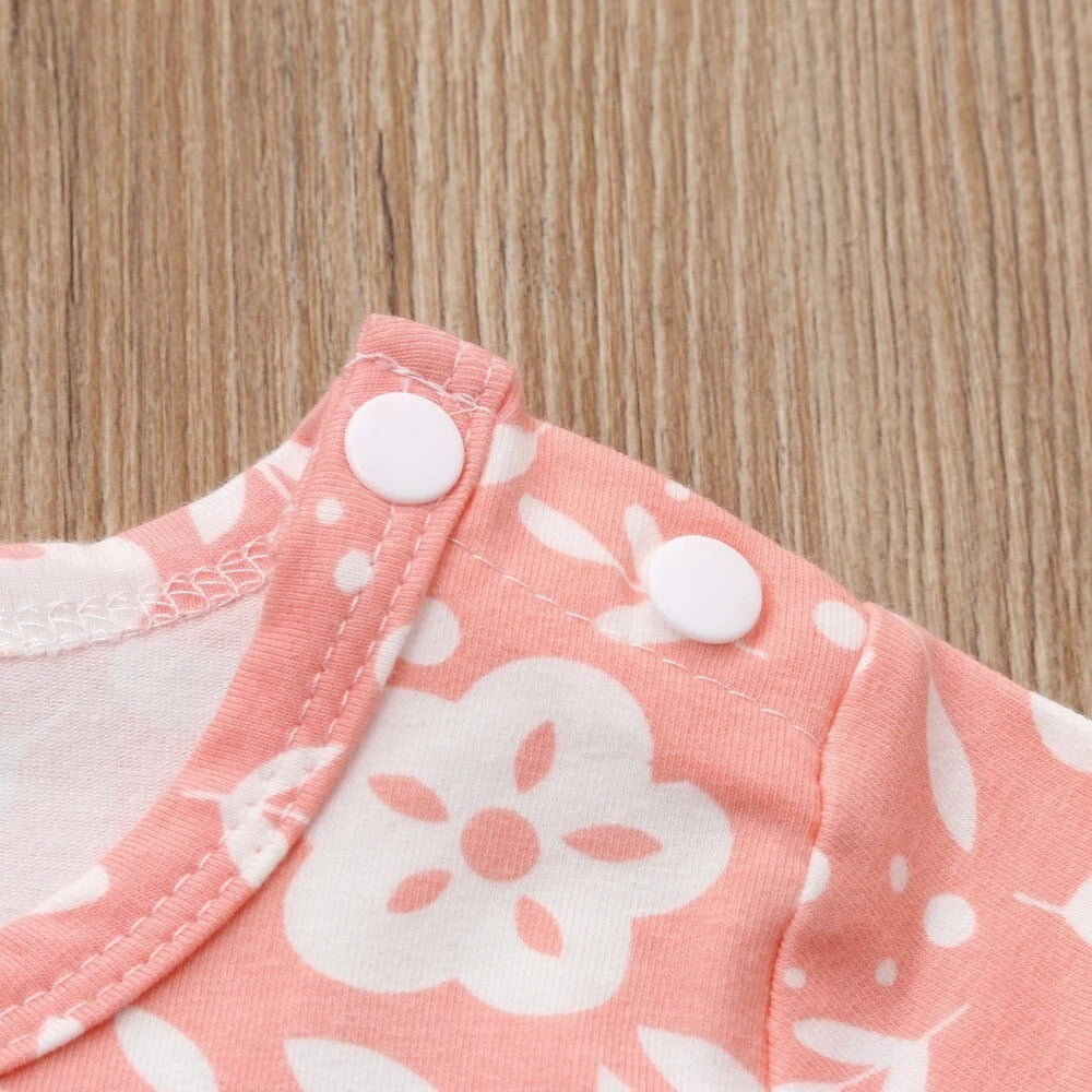 Spring Flower Romper Set