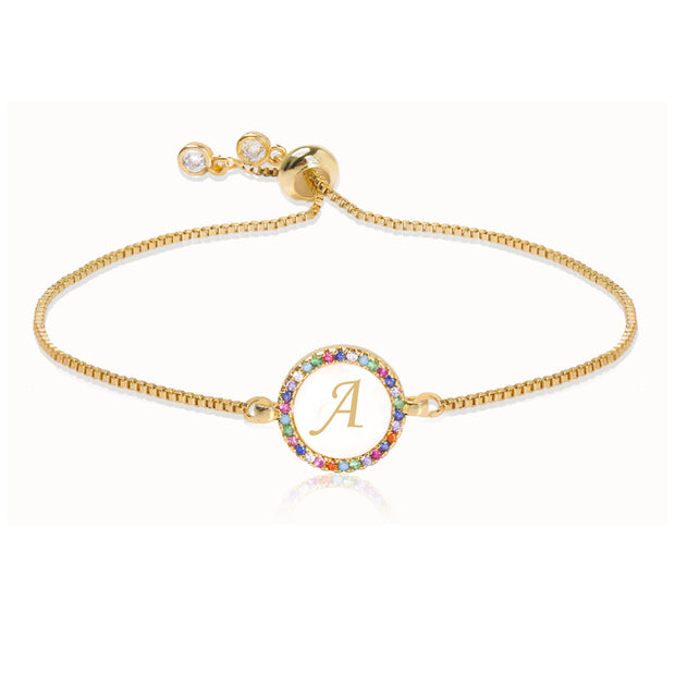 Alphabet Pull Shell Bracelet