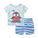 Cartoon Unisex Kid's Clothing Sets