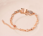 Cat diamond bracelet