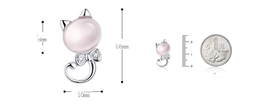 Silver Plated Cat Necklace