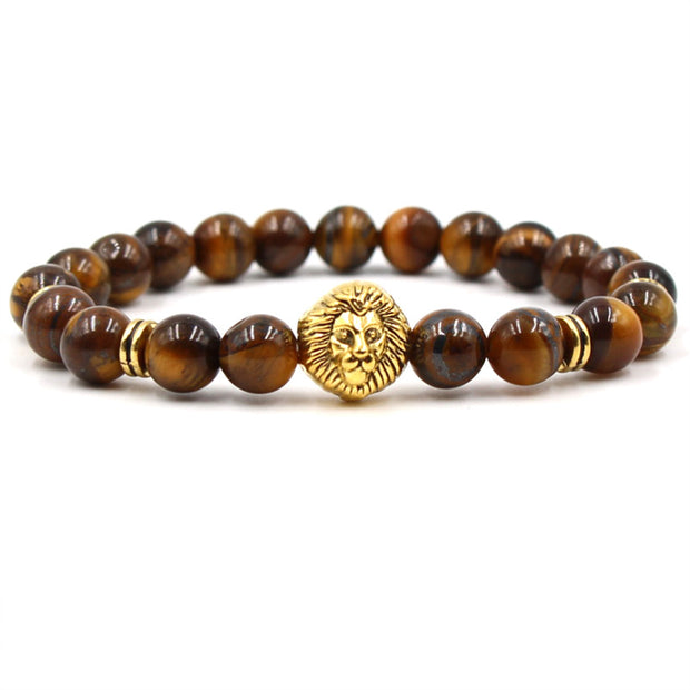 Golden lion matte bracelet