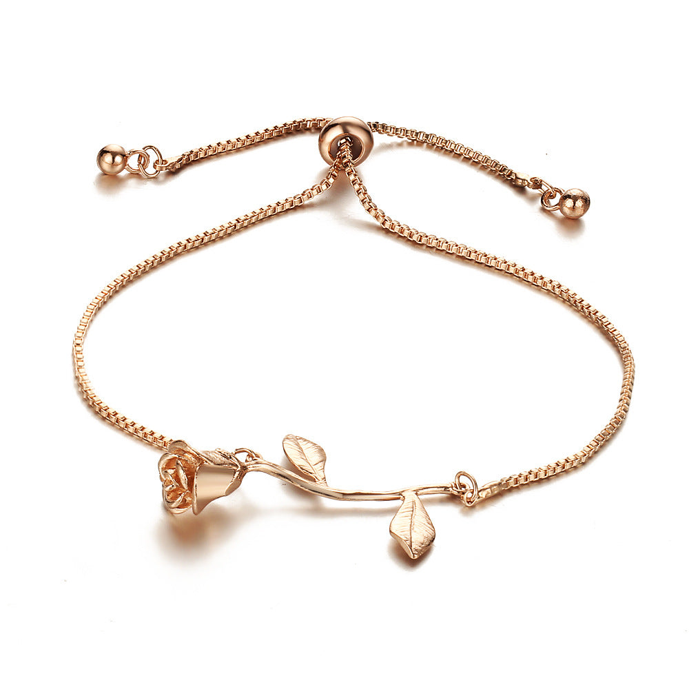 Rose push-pull bracelet