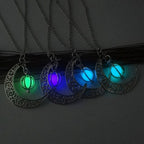 Crescent Moon Luminous Necklace