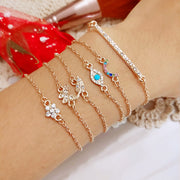 butterfly diamond blue eye pine stone bracelet