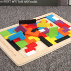 Wooden Tetris Puzzle Toy