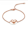 Heart-Shaped Chain Bracelet