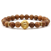 Golden lion matte bracelet