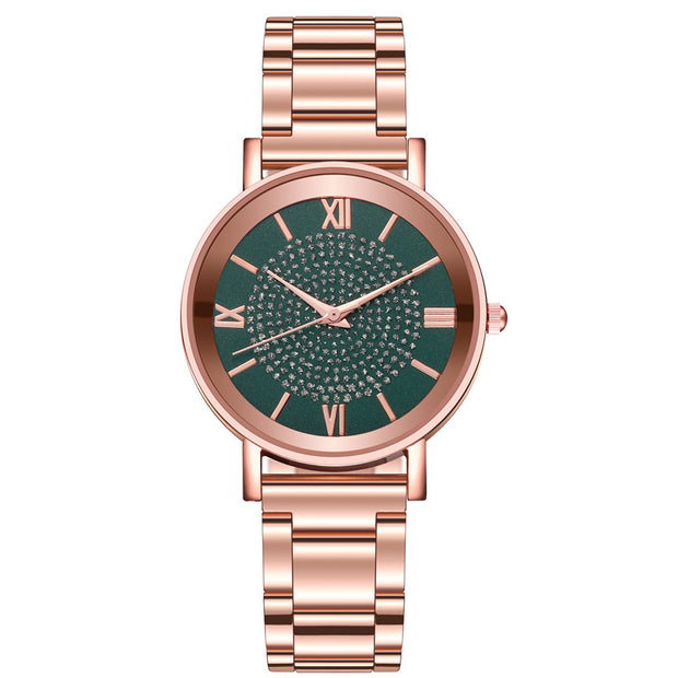 Rose Gold Quartz Wrist Watch