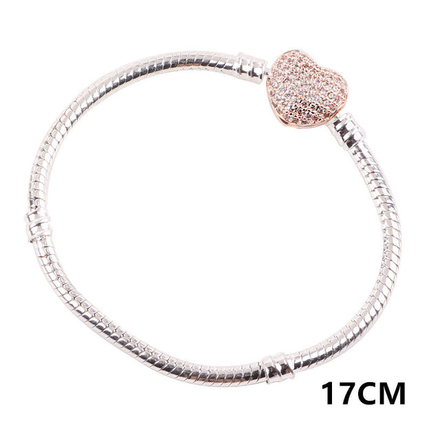 zircon snake bone bracelet