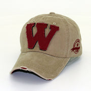 Denim peak washed cap