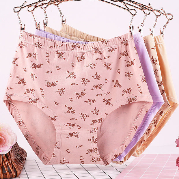 Large fleur and plain underwear