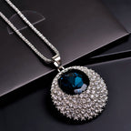 Sapphire Long Sweater Necklace