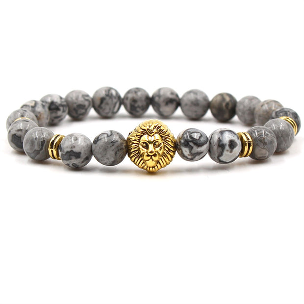 Golden lion matte bracelet