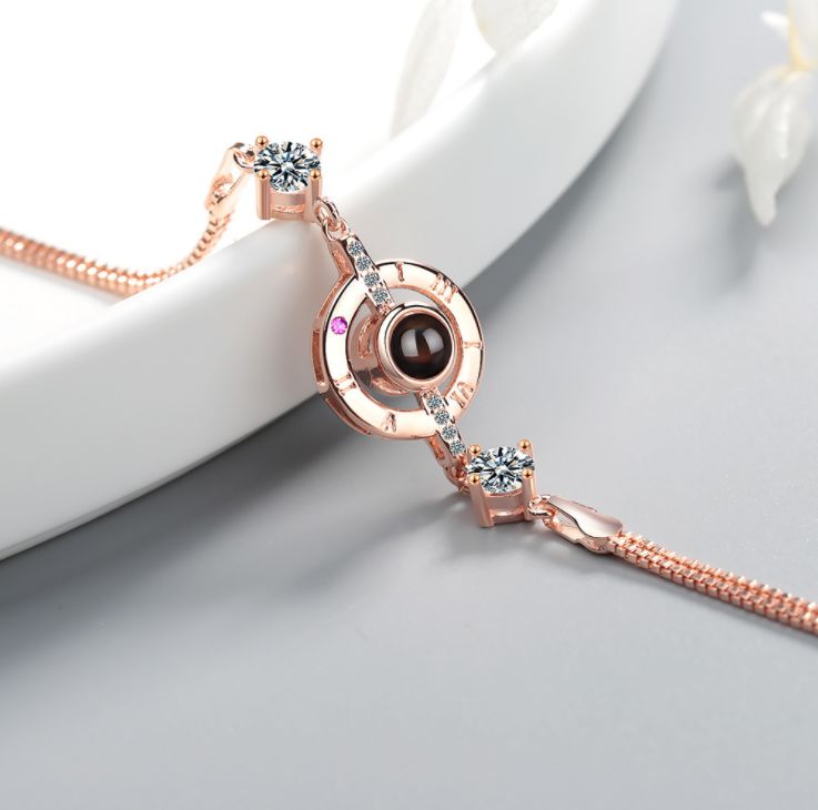 crystal net bracelet